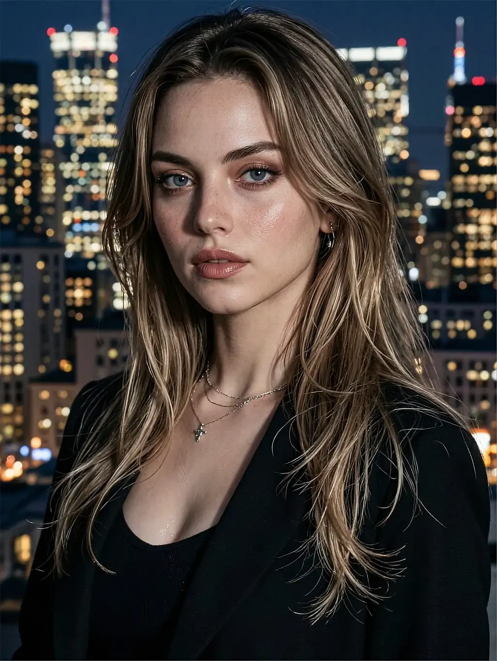 Portrait of a fictional AI companion on the free AI girlfriend no sign up member card